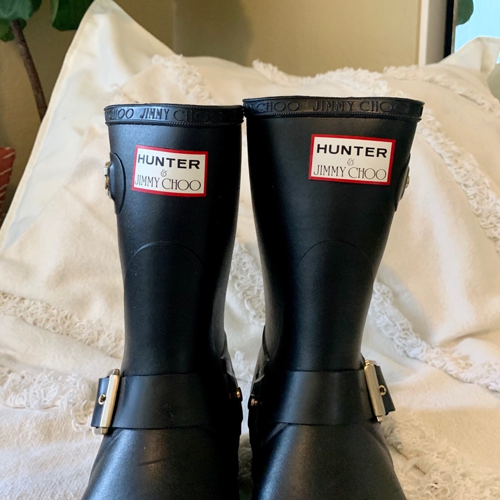 Hunter x Jimmy Choo rain boots